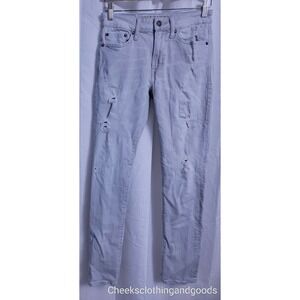 American Eagle Slim Extreme Flex Gray Distressed Jeans Men's size 28x32